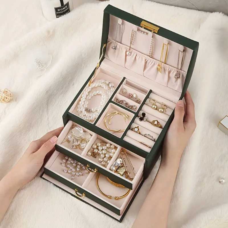 Three Drawer Handheld Jeweller - Lockbox Key Secure ulasan dan harga