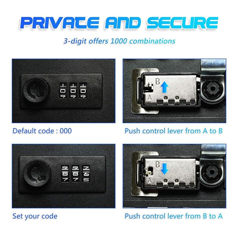 A92Z Combination Key Cabinet 2 - Lockbox Key Secure ulasan dan harga