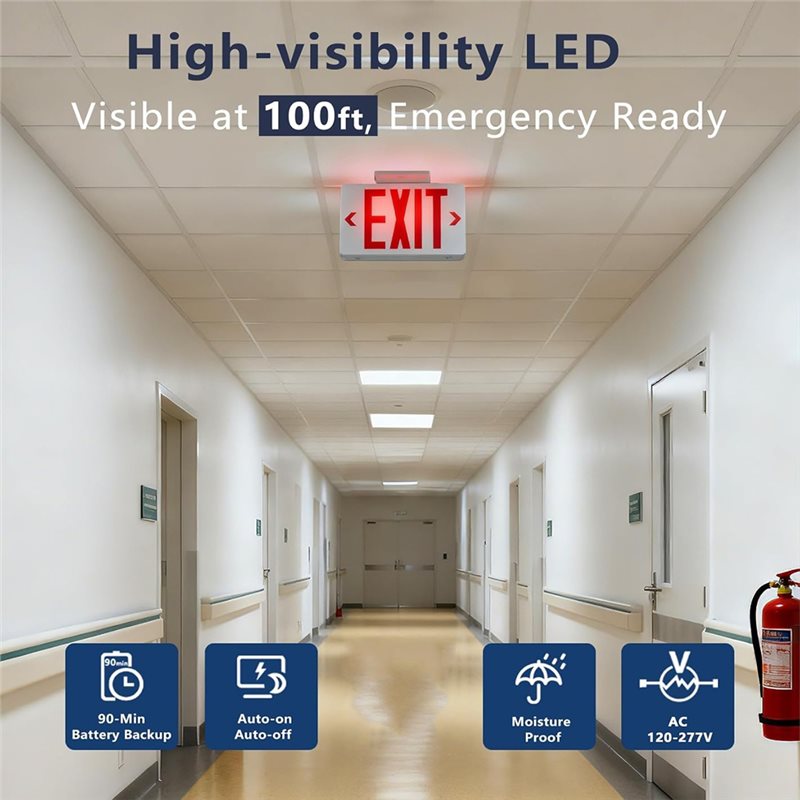 B67C UL Listed,Commercial Emer - Emergency Exit Sign ulasan dan harga