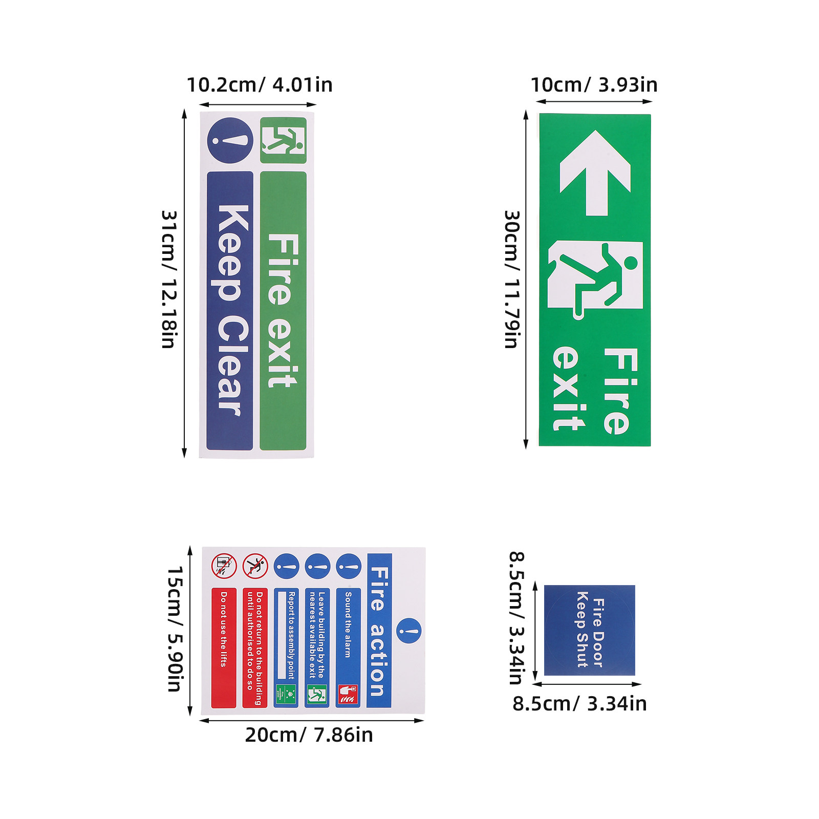 21Pcs Public Safety Exit Signs - Emergency Exit Sign ulasan dan harga