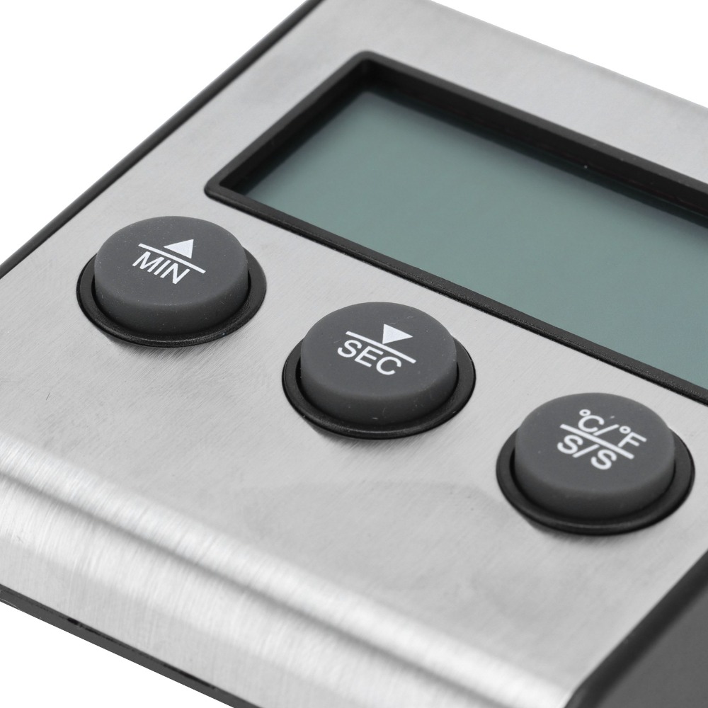 Silver Digital BBQ Meat Thermo - Pool Alarm Float ulasan dan harga